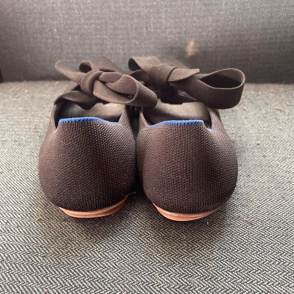 Rothys Womens Mary Jane Black Point Bow Flats - Picture 6 of 11